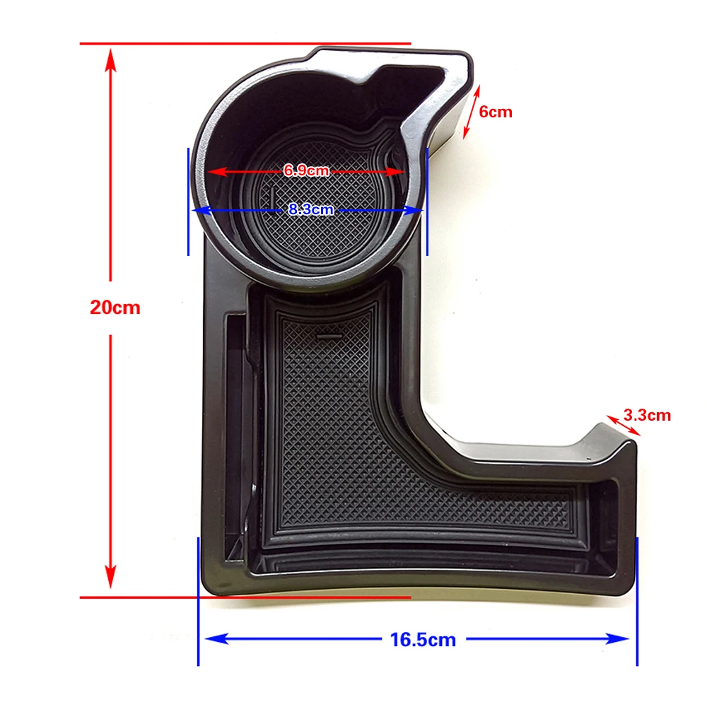 Color Name: Blue - For Suzuki Jimny 2019-2024 Stowing Tidying Car Gear Shift Storage Box Organizer Tray Cup Holder Knob Lever Shifter Boot Mat