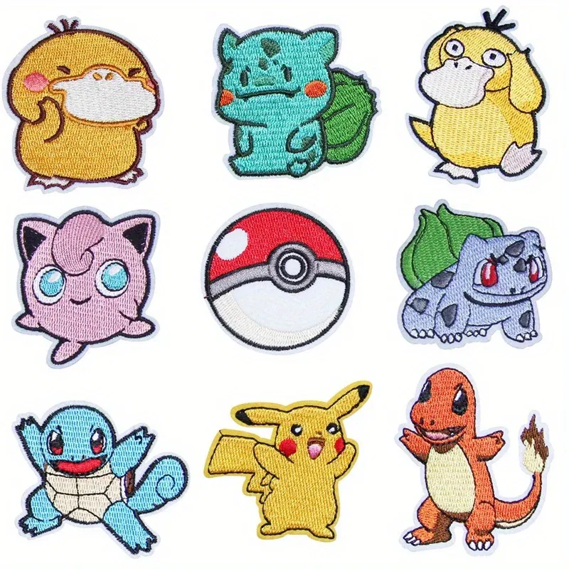 Color: Black Nickel - Anime Game Cute Duck Patch for Clothing Cartoon Animals Badges Iron On Patches Sewing Fabric Patch Stripes Diy Patch Sticker