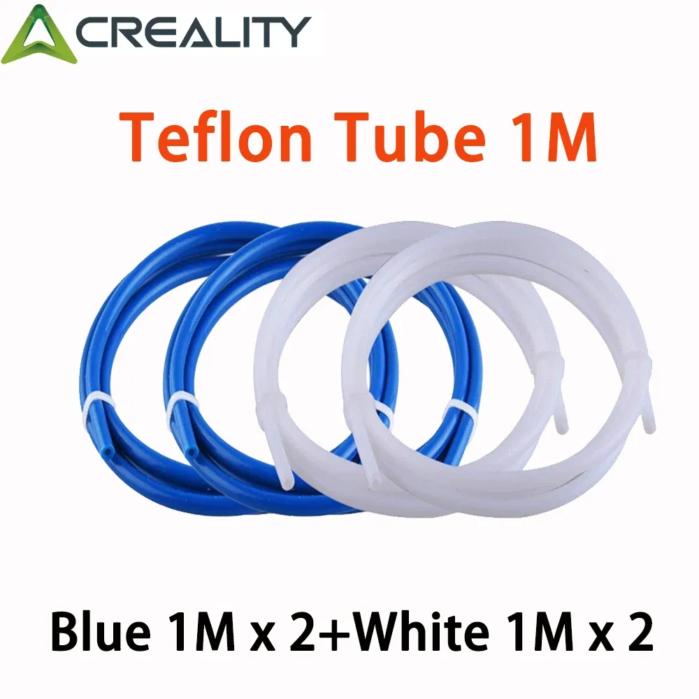 Color: black - Creality 1M 2M 3D Printer PTFE Tube Bowden Tubing Upgrades with 8x PC4-M6/PC4-M10 3D Printer Bowden Tube for 1.75mm Filament