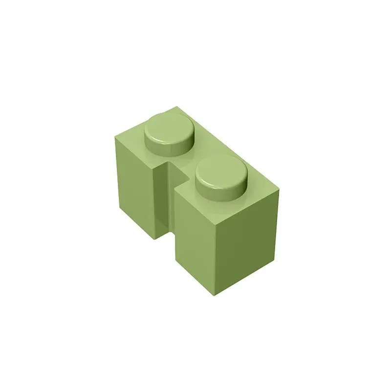 Color: Yellow - Gobricks GDS-798 BRICK 1X2 W. GROOVE compatible with lego 4216 children's DIY Educational Building Blocks Technical
