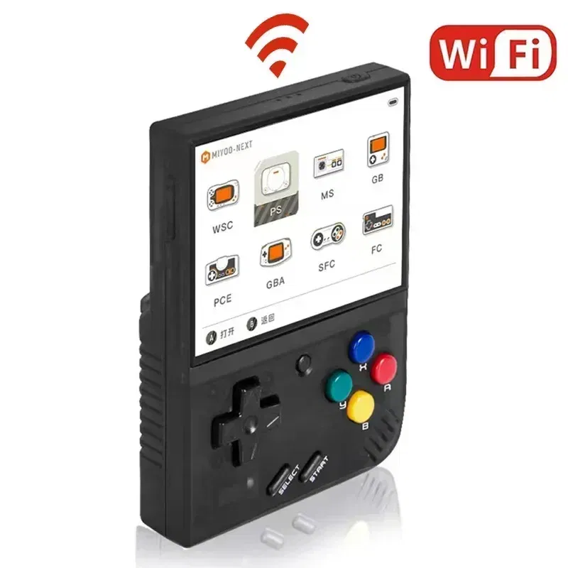 Color: Rose Gold, Bundle: Bundle 3 - MIYOO Mini Plus Portable Retro Handheld Game Console V2 Mini+ IPS Screen Classic Video Game Console Linux System Children's Gift