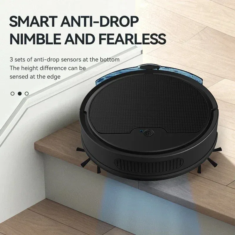 Color: Black - New Xiaomi Automatic Sweeping Robot Vacuum Cleaner APP Control Water Tank Sweep And Wet Mopping Vacuum Clean Intelligent Robot