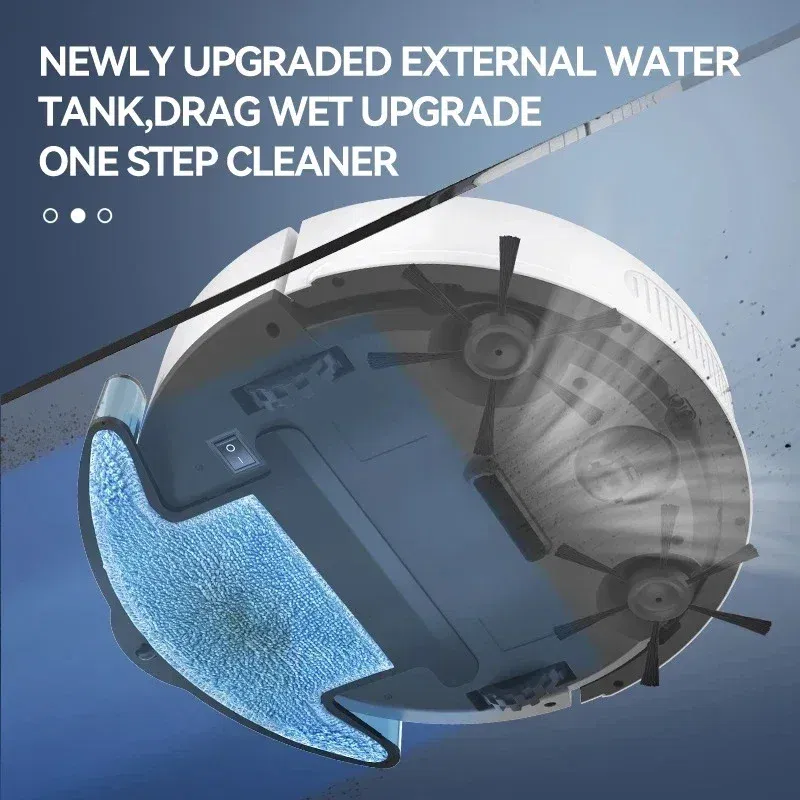 Color: Black - New Xiaomi Automatic Sweeping Robot Vacuum Cleaner APP Control Water Tank Sweep And Wet Mopping Vacuum Clean Intelligent Robot