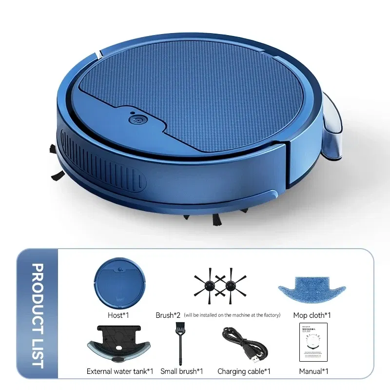Color: Black - New Xiaomi Automatic Sweeping Robot Vacuum Cleaner APP Control Water Tank Sweep And Wet Mopping Vacuum Clean Intelligent Robot