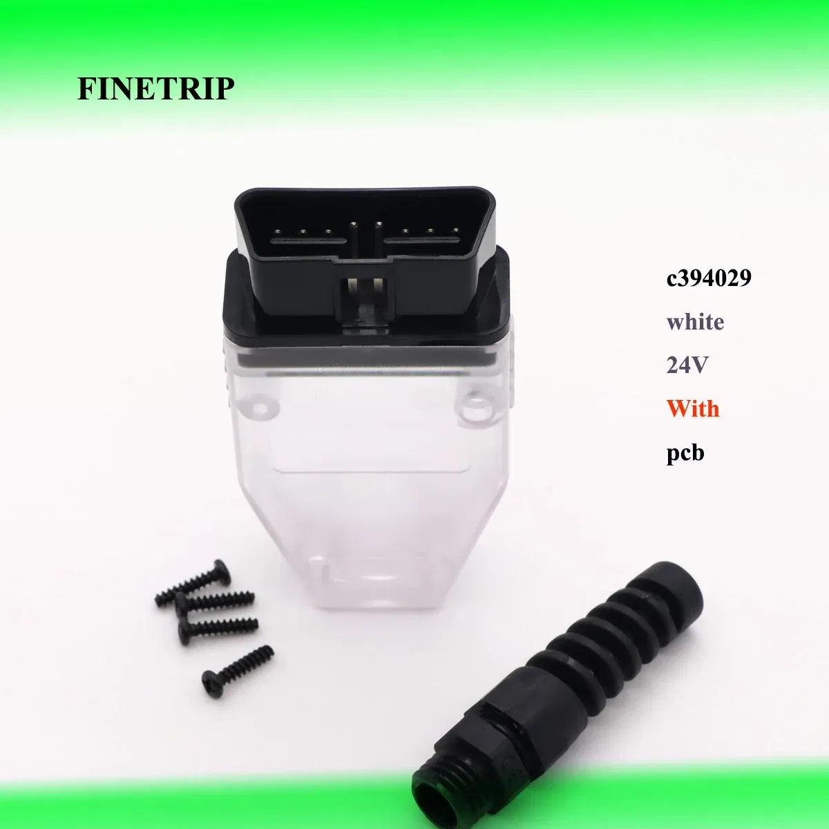 Color: Orange - 2024 Car Accessories OBD Male Plug OBD2 16Pin Connector OBD II Adaptor OBDII Connector J1962 OBD2 Connector 1962 in stock