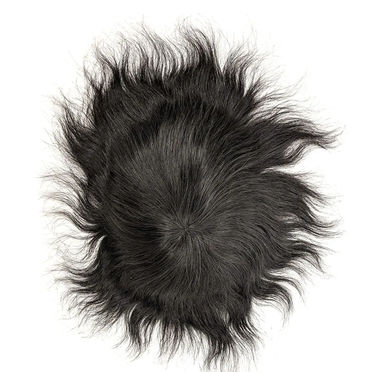 Hywel 6 Inches Fine Mono Men Toupee Hair Capillary Prosthesis Hair Male Man Hair System for Men 100% Natural Hair Wig