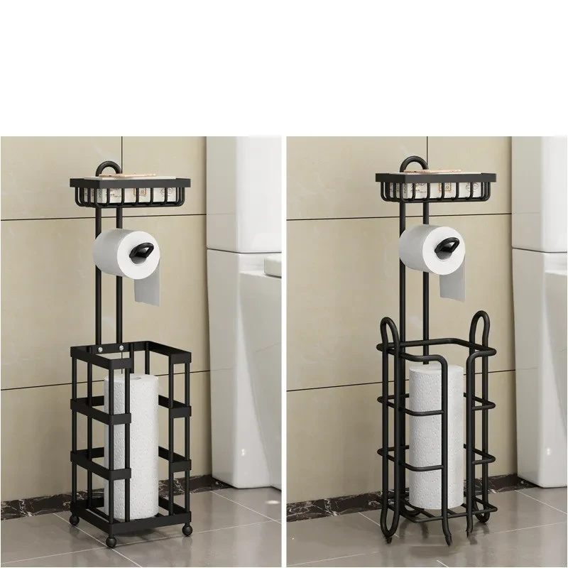 Plastic Free Standing Toilet Roll Holder