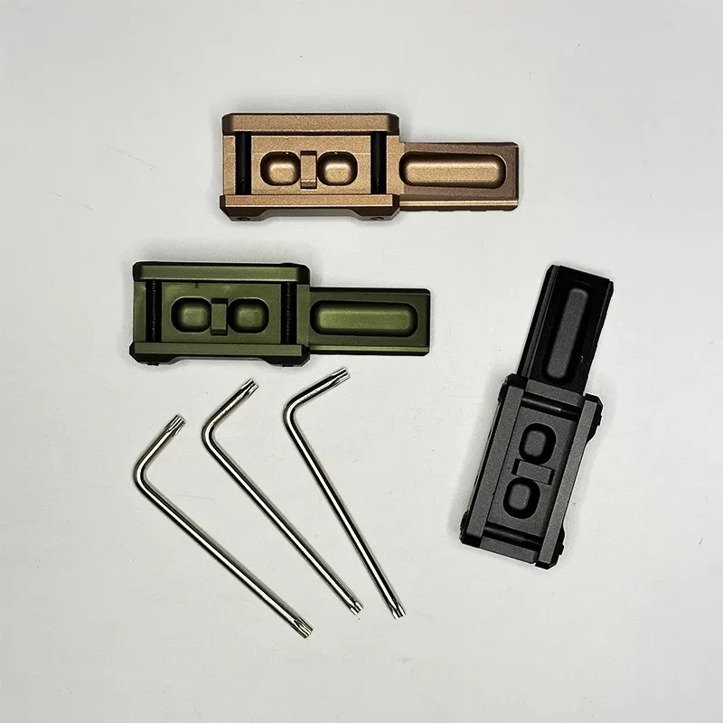 Color: Black - Airsoft PTS CNC UN Machined 6000 Series Aluminium UNT1 T2 Tactical Fast Micro Riser 556/558/EXPS3-0