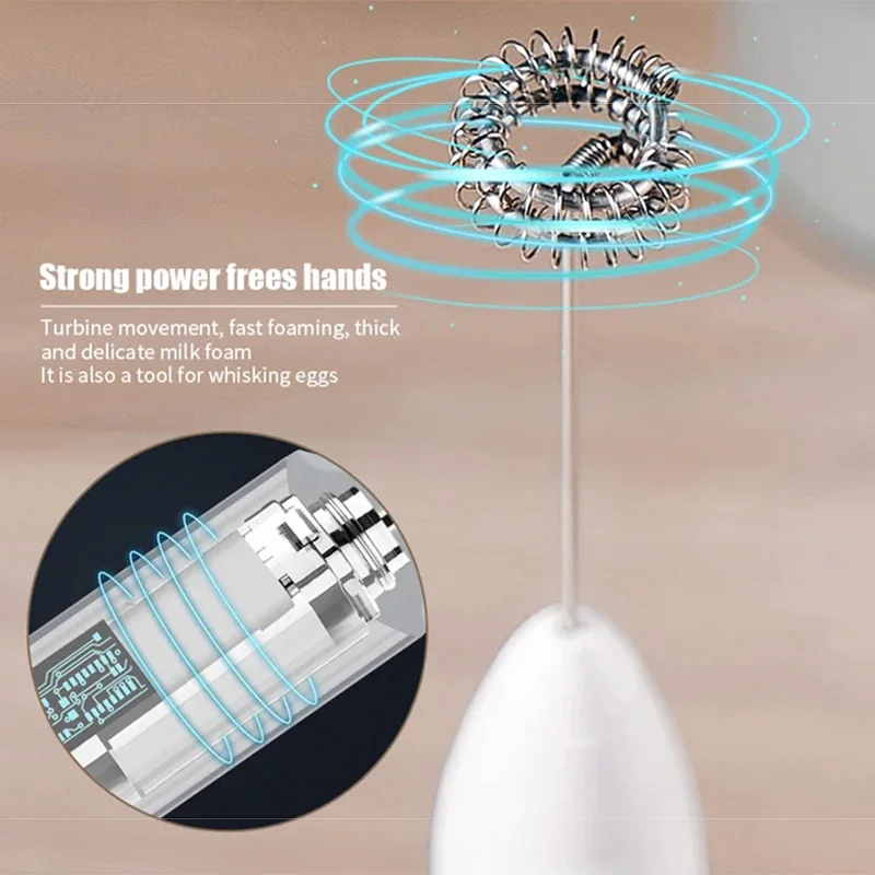 Color: plum - 2-in-1 multi-function USB Rechargeable Electric Egg Beater Baking Mixer Milk Frother Kitchen Gadgets Coffee Stirrer Tools Dining