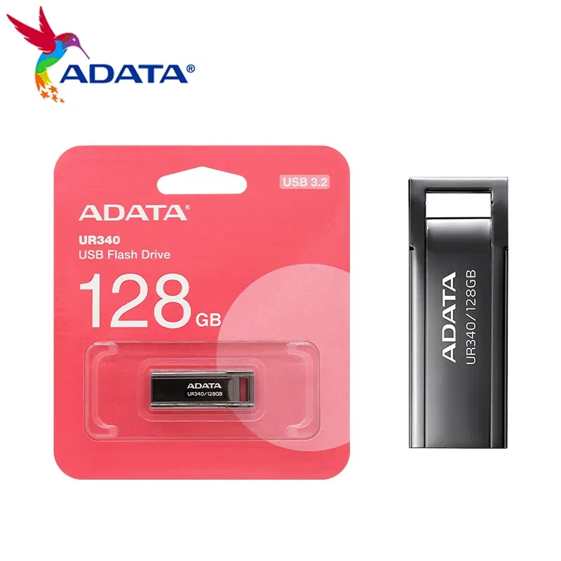 Capacity: 64GB - ADATA UR340 USB Flash Drive 32GB 64GB 128GB USB 3.2 Gen1 High Speed pendrive Original usb stick for PC Computer Laptop  Desktop