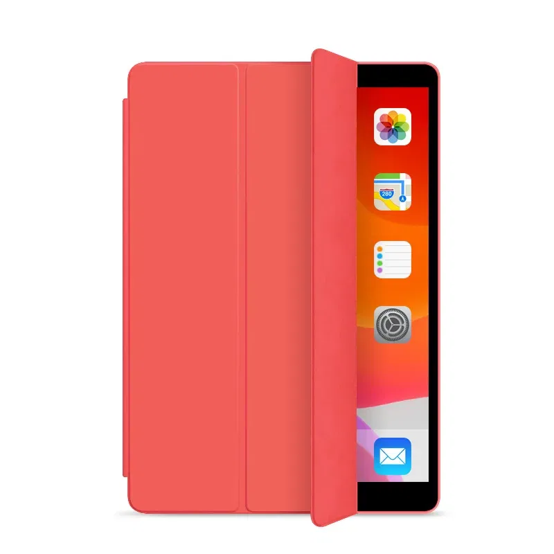 Color: GRAY, Size: 12.4 - For iPad 9.7 2018 2017 fundas Magnetic Pu Leather Stand Cover For iPad 5th 6th 9.7 inch 7th 8th 10.2 Air 1 2 10 Generation Case