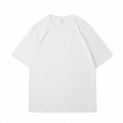 Loose Shoulder Pure Color Cotton T-shirt