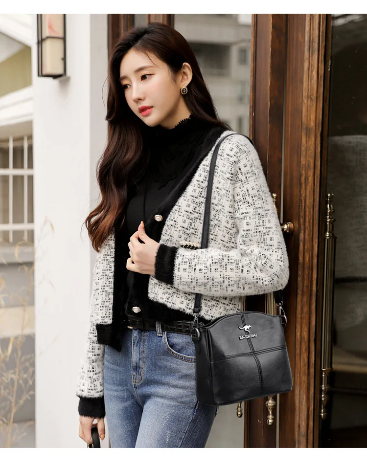 Color: DEEP BLUE, Ships From: CHINA - Women Embroidery Tote Bag High Quality Leather Ladies Handbags 2022 Women Shoulder Bag Small Crossbody Bags For Women Sac a Main