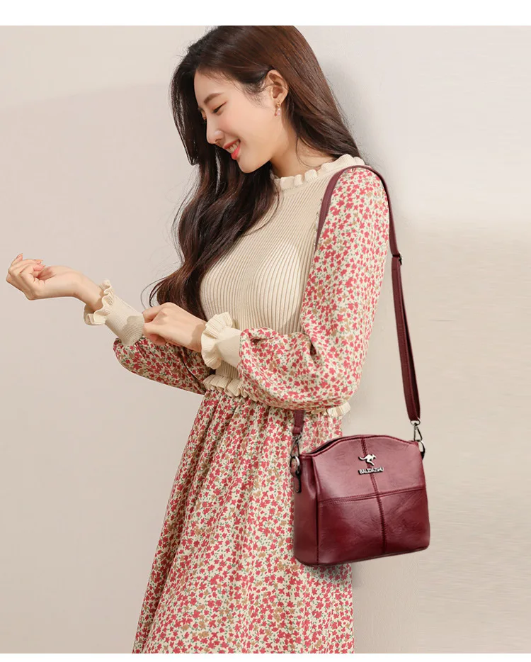 Color: DEEP BLUE, Ships From: CHINA - Women Embroidery Tote Bag High Quality Leather Ladies Handbags 2022 Women Shoulder Bag Small Crossbody Bags For Women Sac a Main