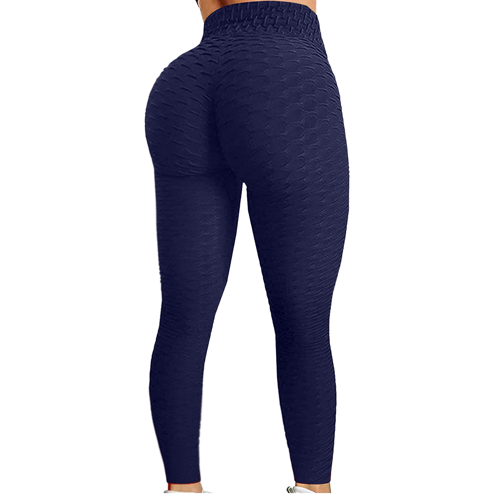Color: Khaki, Size: XXXL - Women's Bubble Hip Lifting ExerciseYoga Pants Women Fitness Running High Waist Gym Fitness Sports Flared Pant Dance Trouers