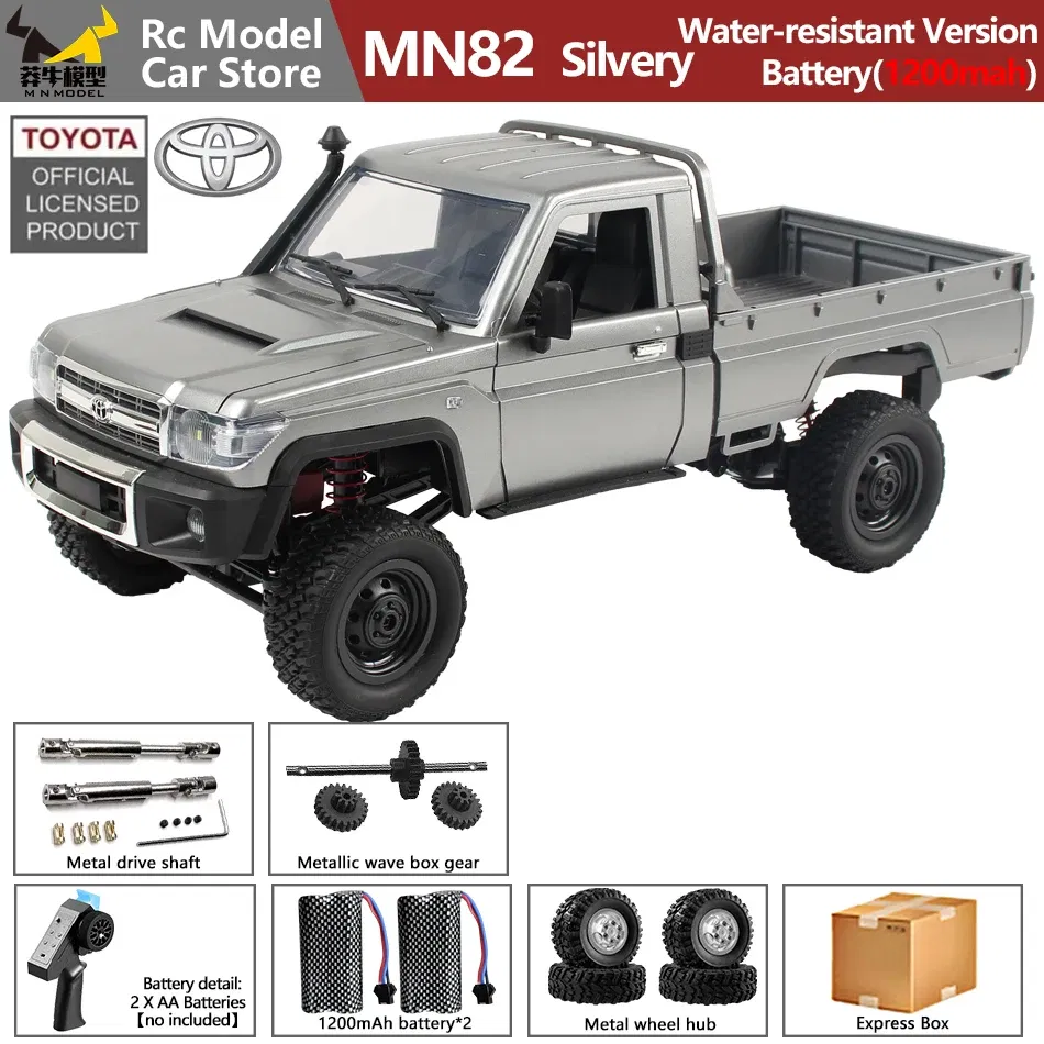 MN MODEL 1/12 4X4 Remote Control Diving Off-road Car Retro LC79 Truck Climbing All Terrain Vehicle Rock Crawler Toy for Adult