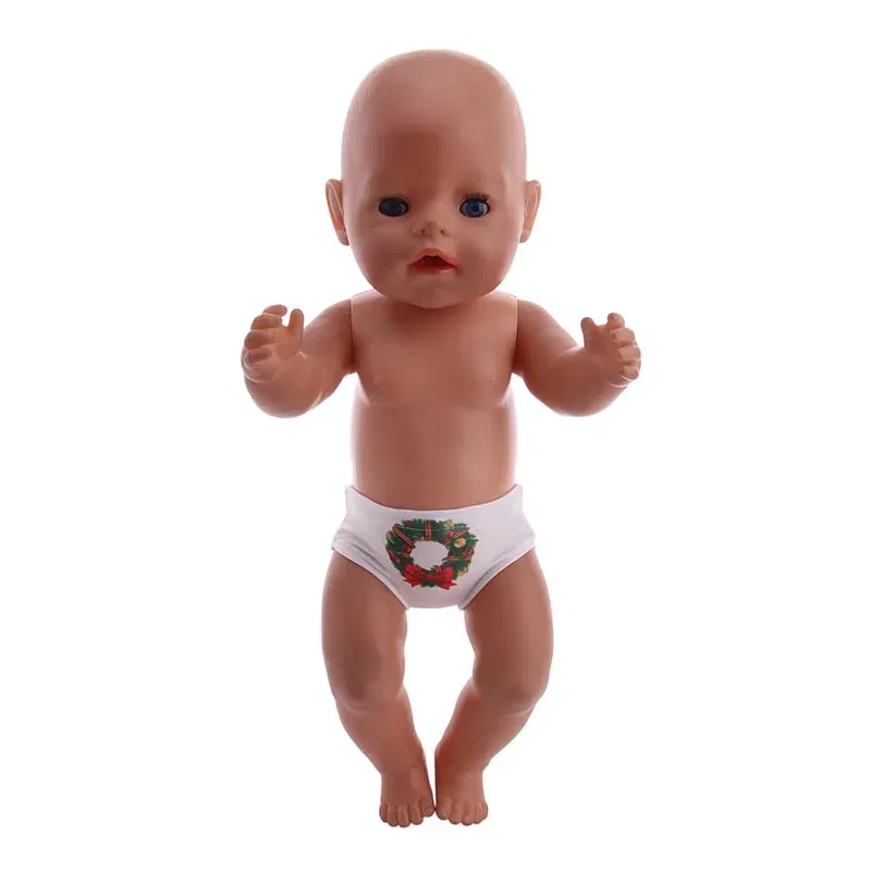 Color: Brown - Doll Panties 24 Pattern Panties For 18 Inch American&43Cm Baby New Born Doll Our Generation , For Baby Birthday Festival Gift