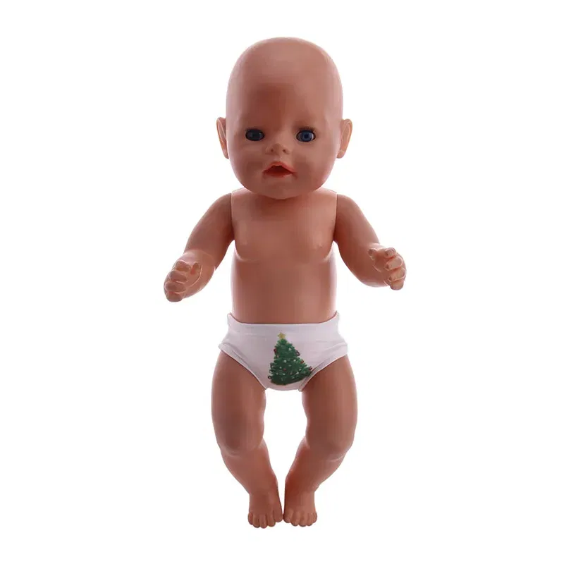 Color: Brown - Doll Panties 24 Pattern Panties For 18 Inch American&43Cm Baby New Born Doll Our Generation , For Baby Birthday Festival Gift