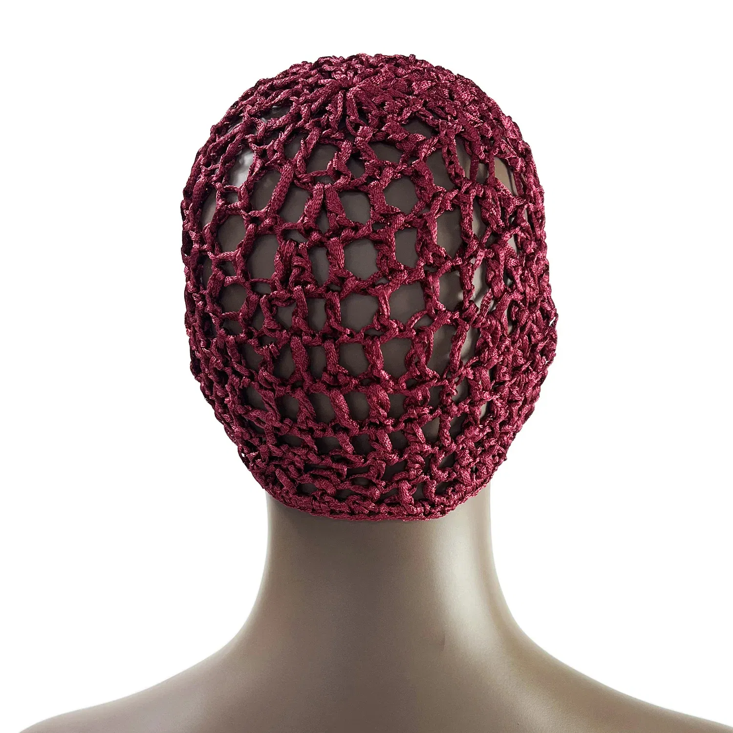 Color: Army green - Womens Mesh Hair Net Crochet Cap Stylish Bar Hair Net Hand-crocheted Silk Mesh Hair Accessories Hats Turban Night Cover  Beanie