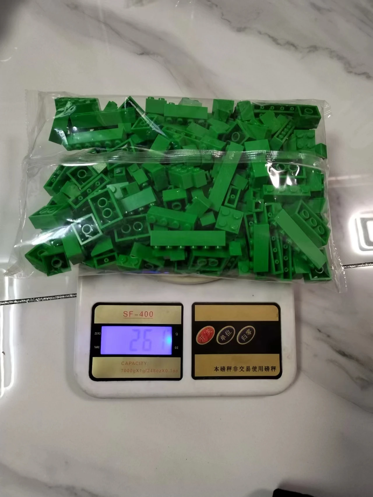 Color: Multicolor - Bulk Building Blocks Large bricks 17 Single colour 260g Free assembly Compatible  LEGO Children's educational creative toys DIY