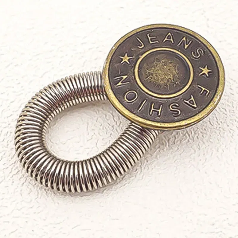 Detachable Jeans Waist Adjustment Buckle Metal Button Extender for DIY Pants Jeans Free Sewing Waist Extenders Buttons