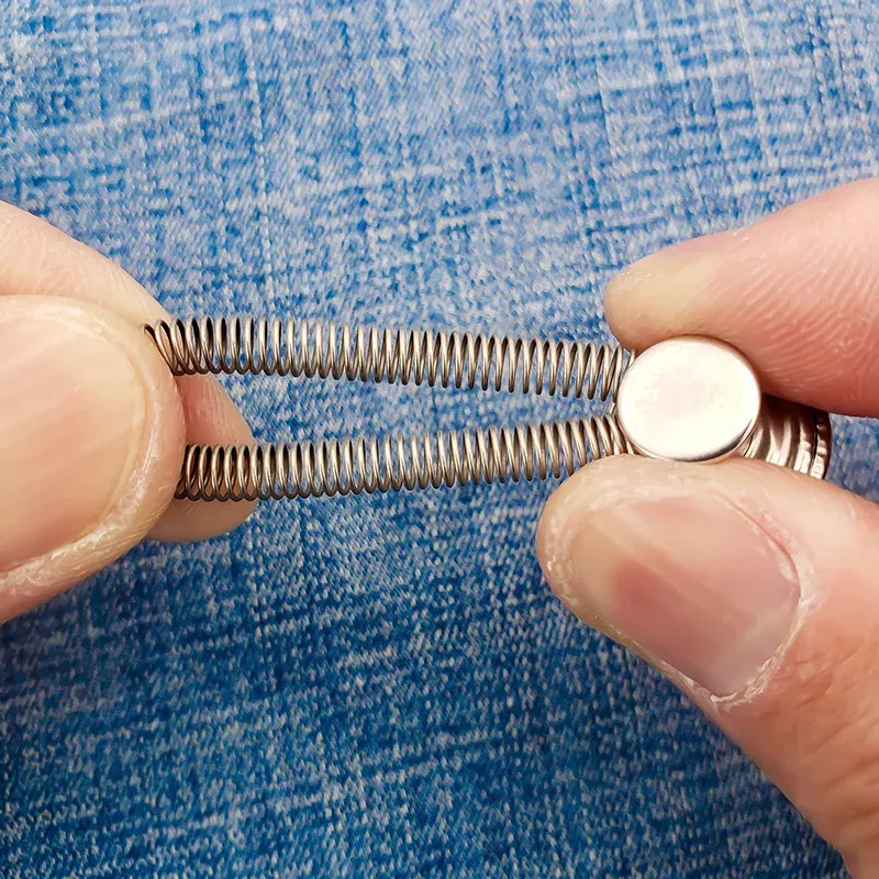 Detachable Jeans Waist Adjustment Buckle Metal Button Extender for DIY Pants Jeans Free Sewing Waist Extenders Buttons