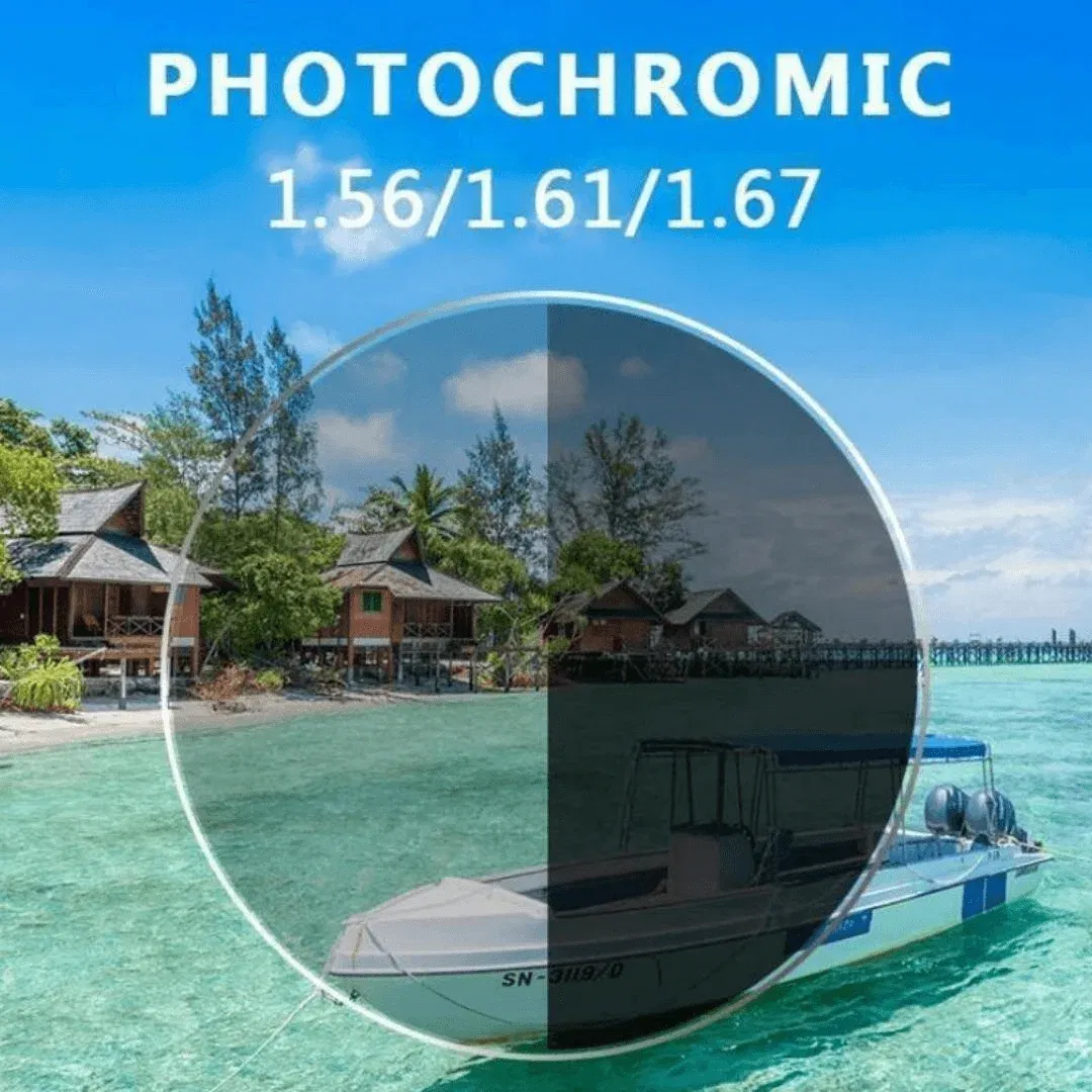 Old Flower ADD 1.56 1.61 1.67 1.74 Prescription CR-39 Aspheric Glasses Lenses Myopia Photochromic Sunglasse Lens