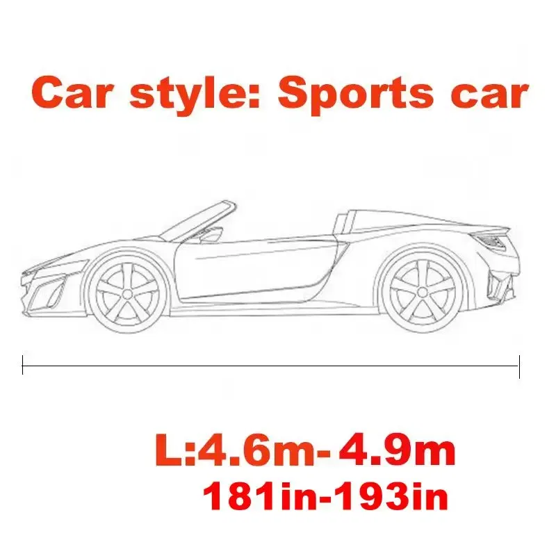 Universal Stretch Car Cover Sunproof Windproof Dustproof Scratch Resistant UV Protection for Sports Car Sedan SUV Beauty Styling