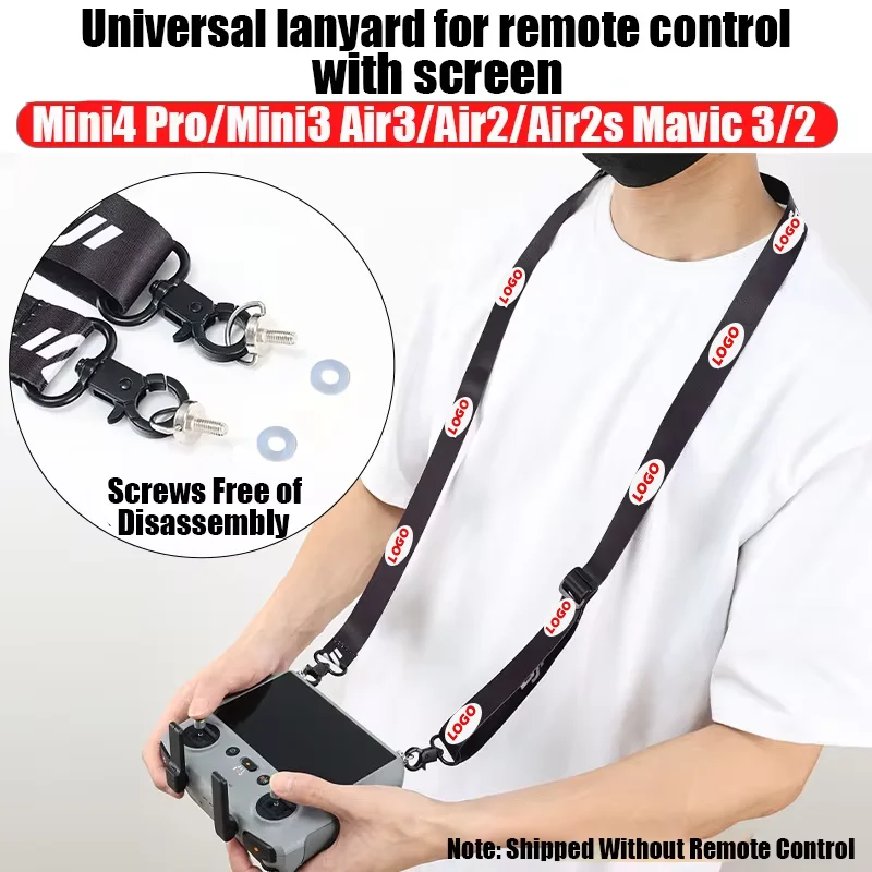 Color: Light Grey, Bundle: Bundle 1 - Lanyard for DJI RC & RC 2 & RC Pro Controller, DJI Mini 4 Pro Lanyard RC Neck Strap, Compatible with DJI Mini 3 Pro/Mavic 3/Air2