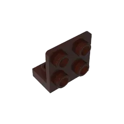 Color: Dark Orange - MOC PARTS GDS-642 ANGULAR PLATE 1.5 BOT. 1X2 2/2 compatible with lego 99207 children's toys Assembles Building Blocks Technical