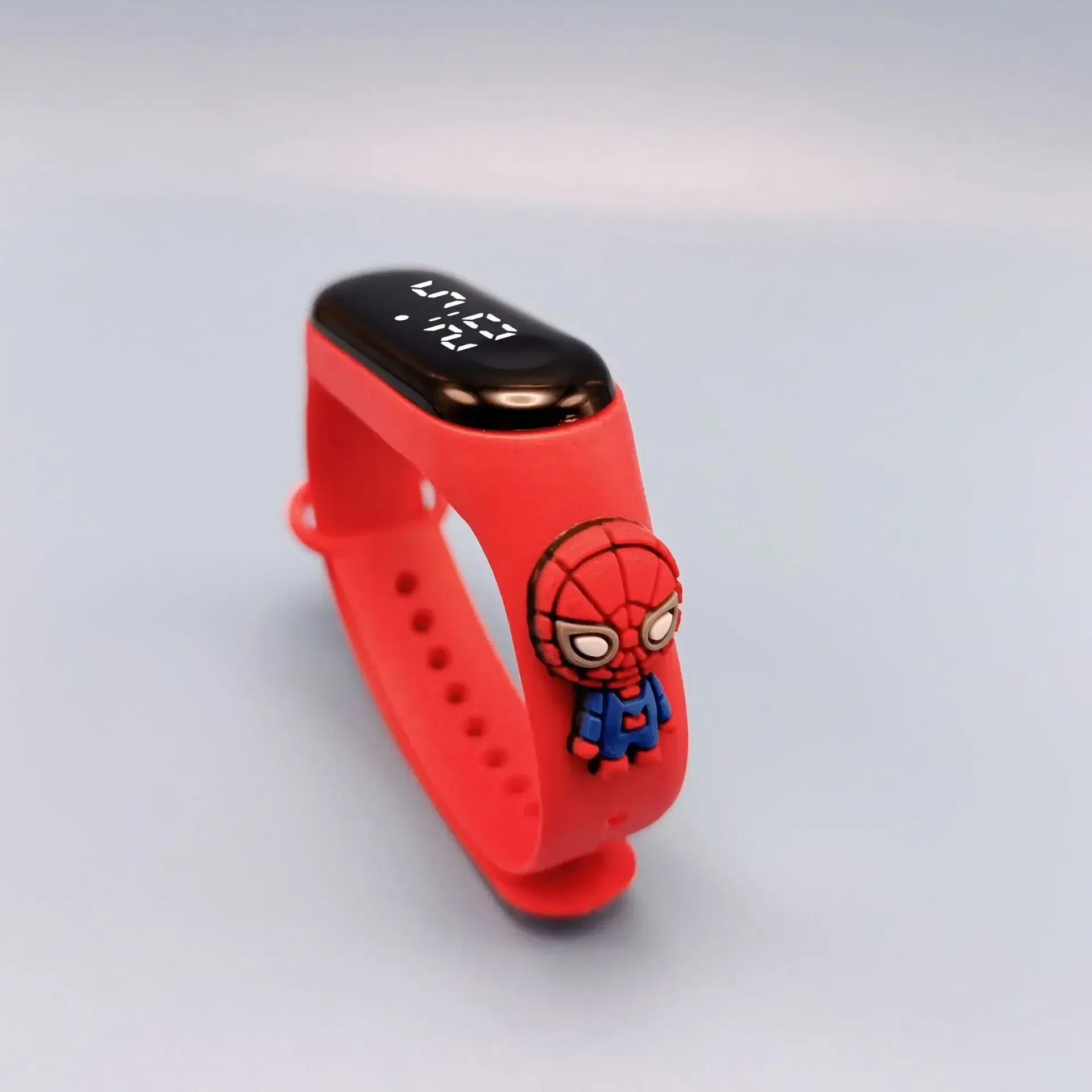 Color: Fluorescent Yellow - Disney Stitch LED Waterproof Kids Digital Watch Spiderman Hulk Children Watch Sports Touch Electronic Kids Gifts