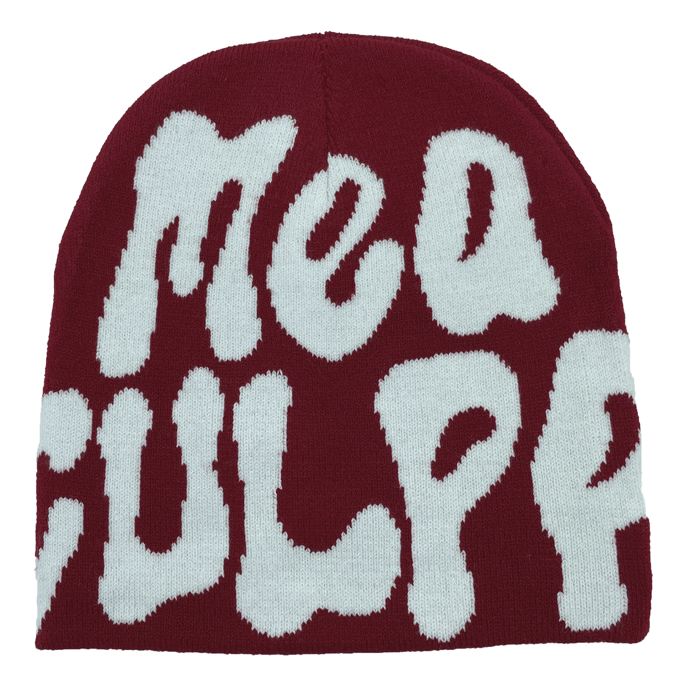 Color: WHITE - Y2K Knitted Hats Men's And Women's Jacquard Hats Outdoor Riding Europe And The United States Fashion Warm Hat
