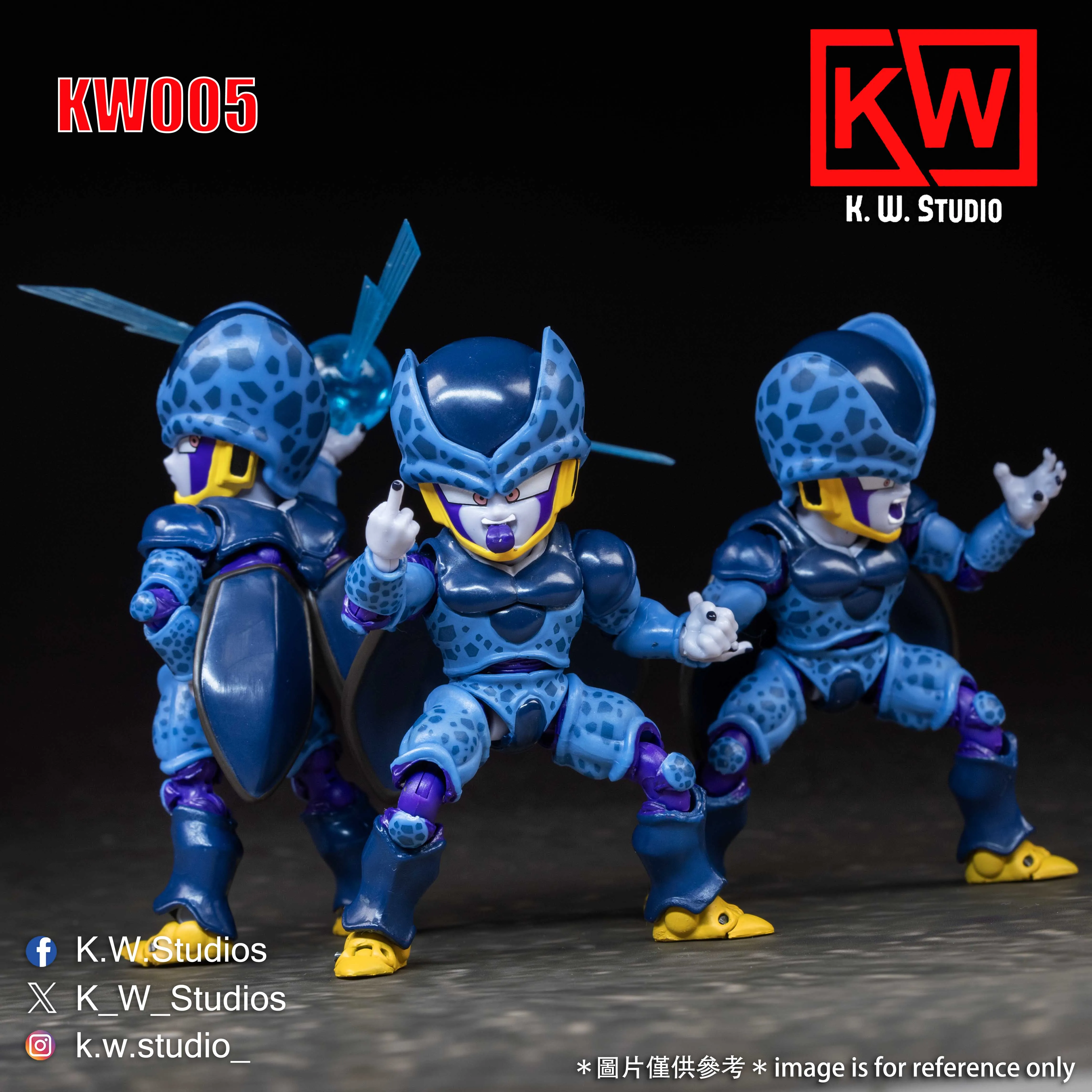 Original KW Studio KW005 KW005P Dragon Ball Cell SHF Tiny Monster Accessories Pack Anime Action Figure Model Toy Kid Gift