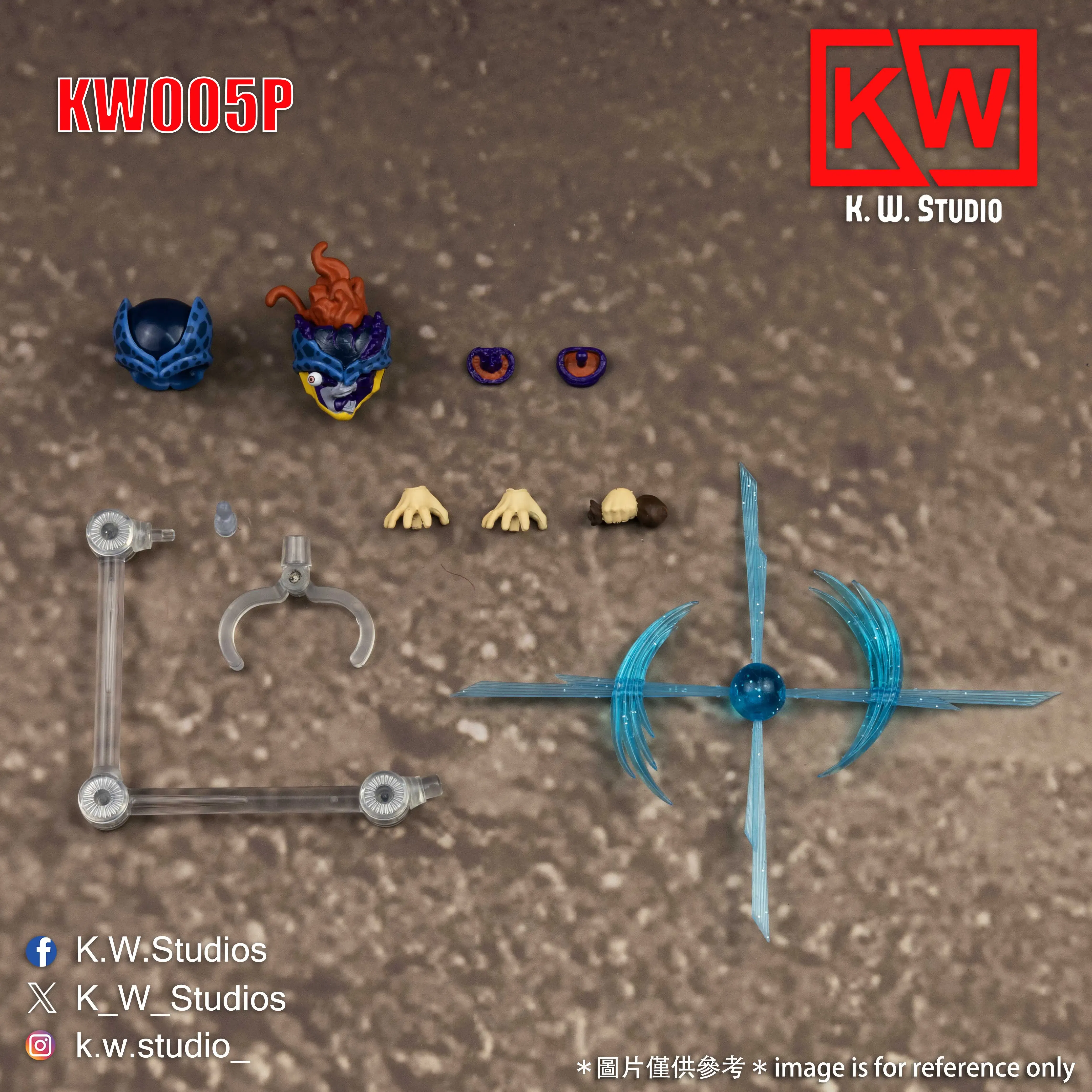Original KW Studio KW005 KW005P Dragon Ball Cell SHF Tiny Monster Accessories Pack Anime Action Figure Model Toy Kid Gift