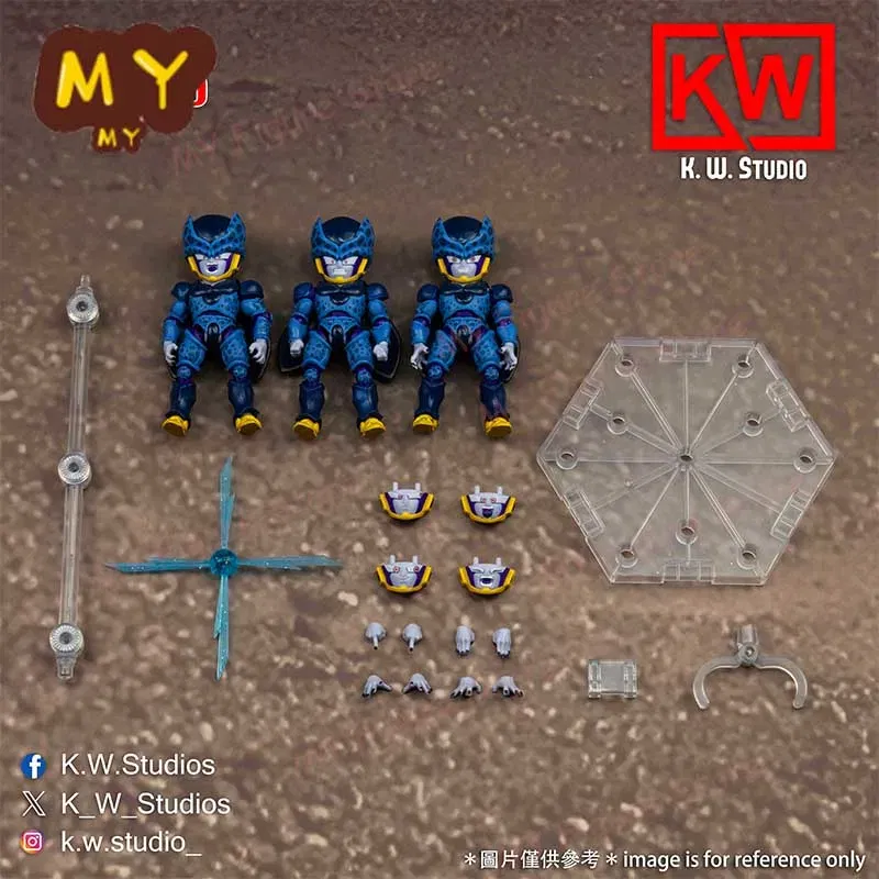 Original KW Studio KW005 KW005P Dragon Ball Cell SHF Tiny Monster Accessories Pack Anime Action Figure Model Toy Kid Gift
