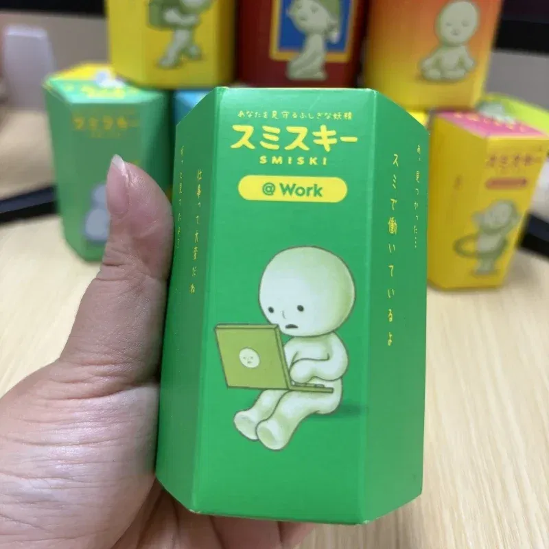 SMISKI Multiple Series Noctilucent Green Doll Blind Mystery Box Action Figures Decoration Desktop Model Toy For Surprise Gift