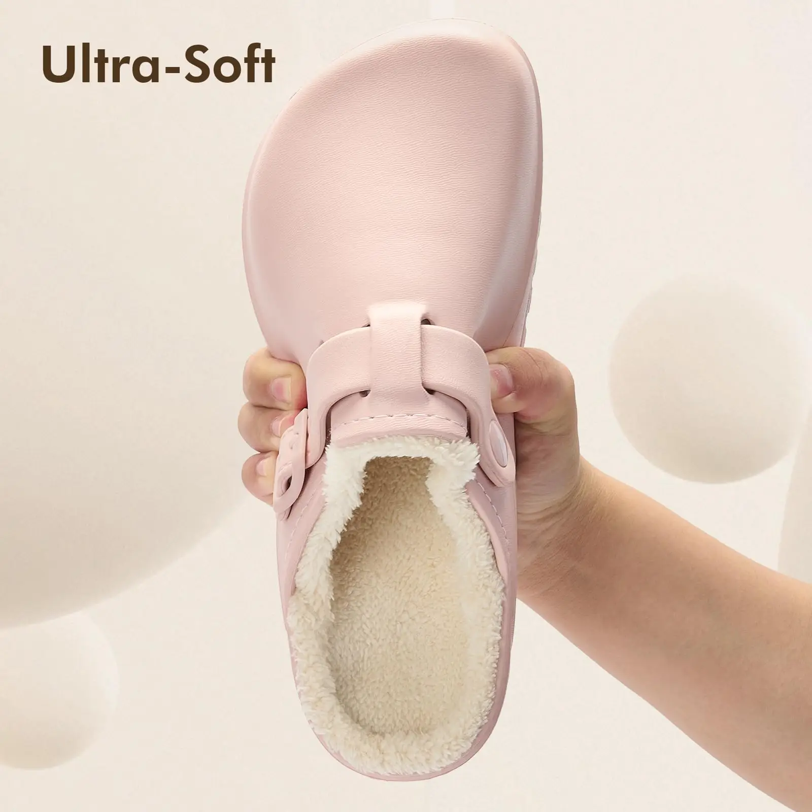 Color: Straw, Shoe Size: 45, Ships From: CHINA - Asgard Fur Women Slippers New Anti-slip Waterproof Plush Lined Outdoor Garden Shoes Winter Fluffy Shoes Warm Fuzzy House Slides