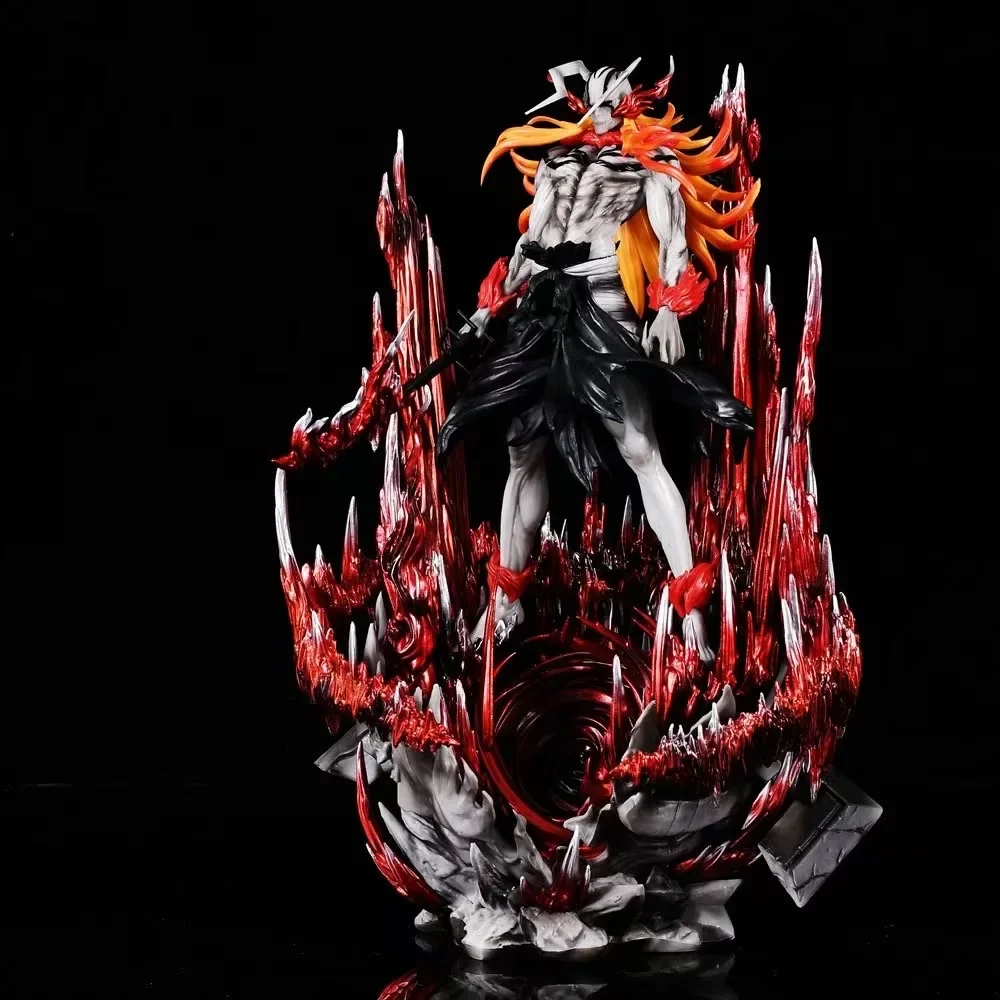 Bleach Anime Figures Kurosaki Ichigo Hollow Ulquiorra Cifer Figure Gk Statue Pvc Figurine Collection Models Decoration Toys