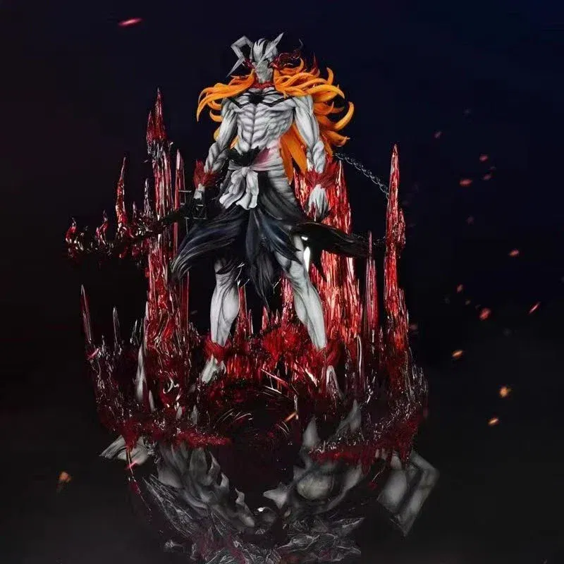 Bleach Anime Figures Kurosaki Ichigo Hollow Ulquiorra Cifer Figure Gk Statue Pvc Figurine Collection Models Decoration Toys