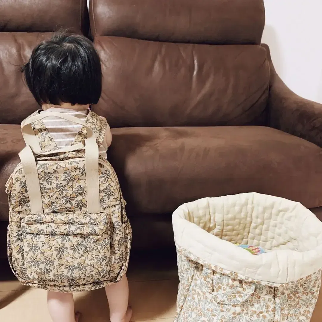 Color: WHITE - KS Baby Backpack 2024 New Kids Schoolbag Kindergarten Bags Brand Traveling Mom Cherry Lemon Children's Boys Girls Storage