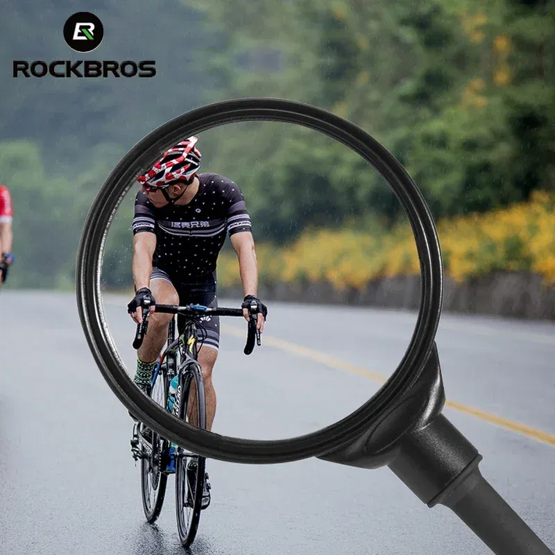 ROCKBROS 360° Adjustable Acrylic Bicycle Bike Mirror – Super HD Rearview Safety