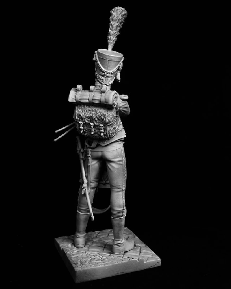 DieCast Resin Figure Model Kit Guard Marine Drummer Hobby Miniature Toys Unassembled Unpainted DIY Diorama