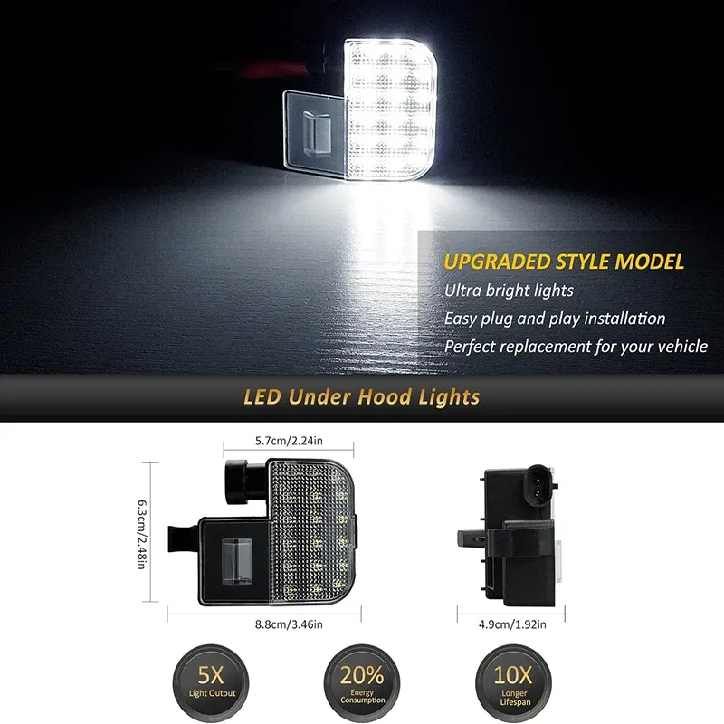 LED Underhood Light Hood Courtesy Lamps For Chevrolet
