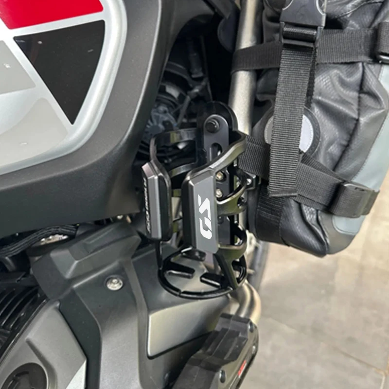 Color: GRAY - For BMW R1300GS F900GS R1200GS R1250GS LC ADV F850GS F750GS Motorbike Beverage Water Bottle Cage Drink Cup Holder Sdand Mount