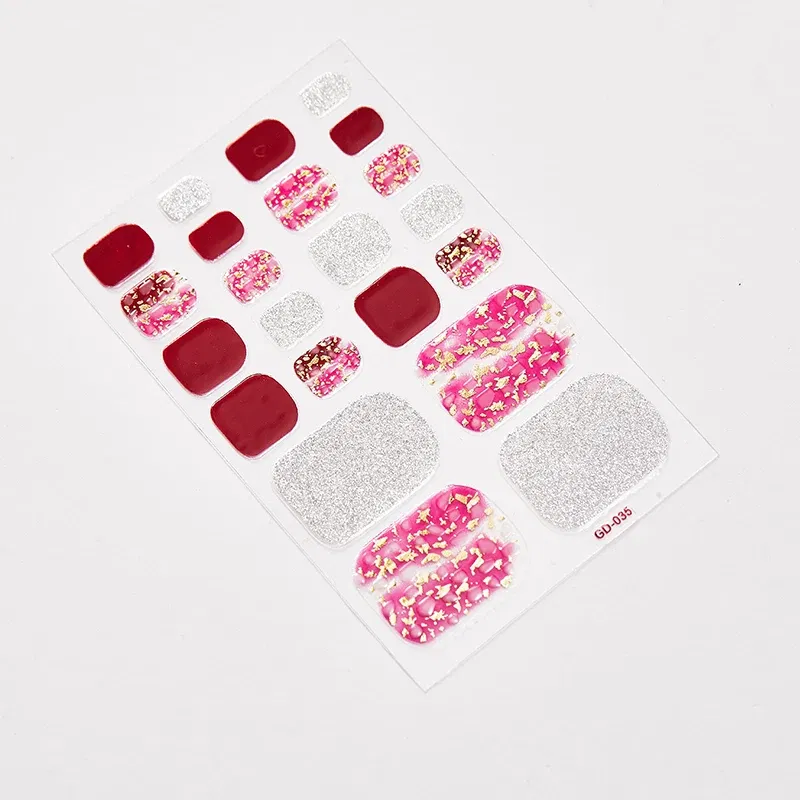 Color: Camel Color - 22 Tips/Sheet Nail Sticker Album Nail Designs Manicure Nail Accesoires Nail Art Stickers Nail Wraps DIY Women Salon Loveliness