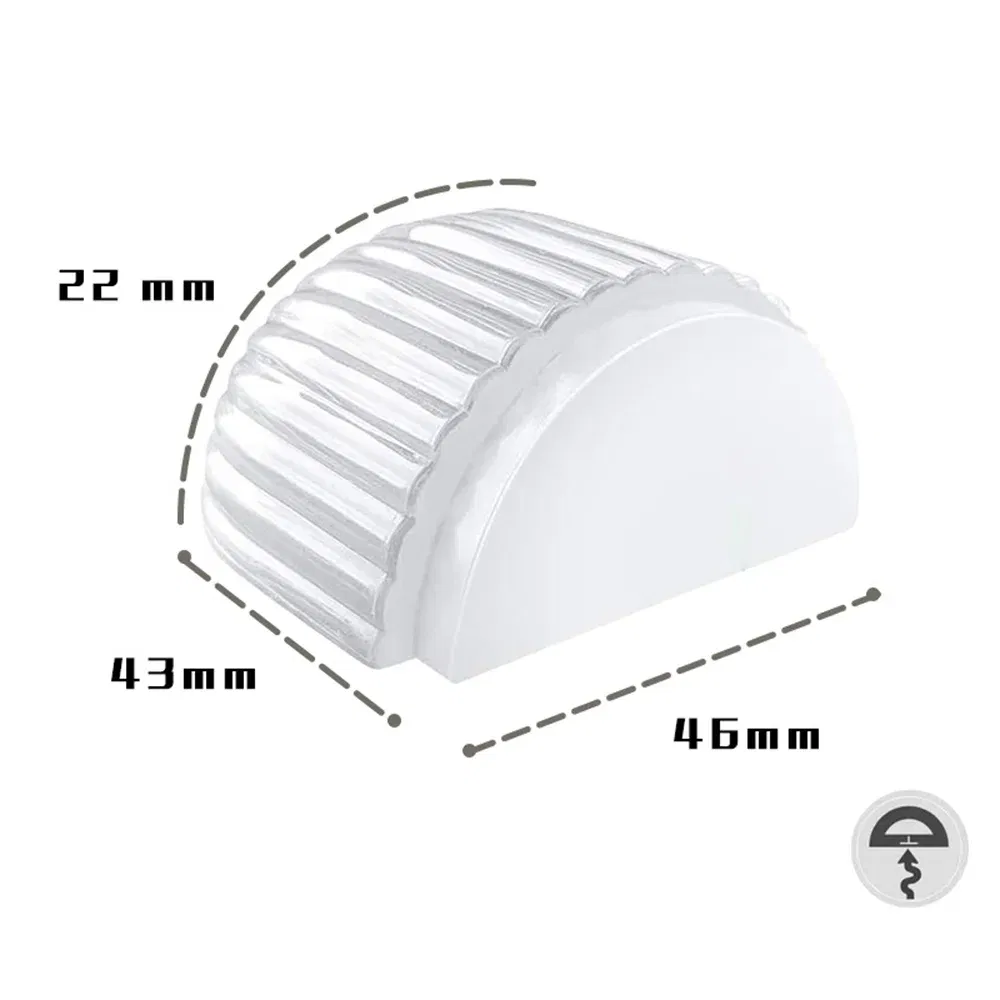 Door Stop Transparent Acrylic Cylindrical Anti-Collision Buffer To Protect Walls And Furniture Self Adhesive Floor Door Stopper