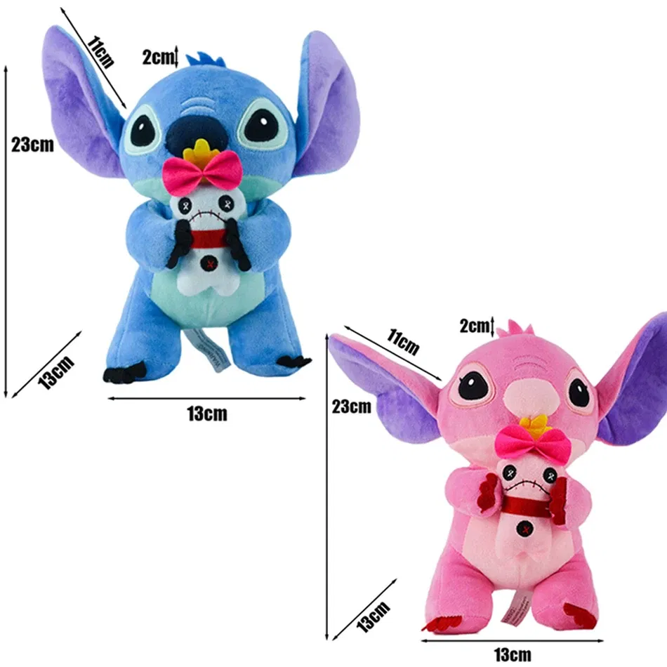 Stitch Angel Plush Cute Anime Cartoon Toys Dolls Plush Car Desk Decoration Birthday Gifts For Children Kid Fan