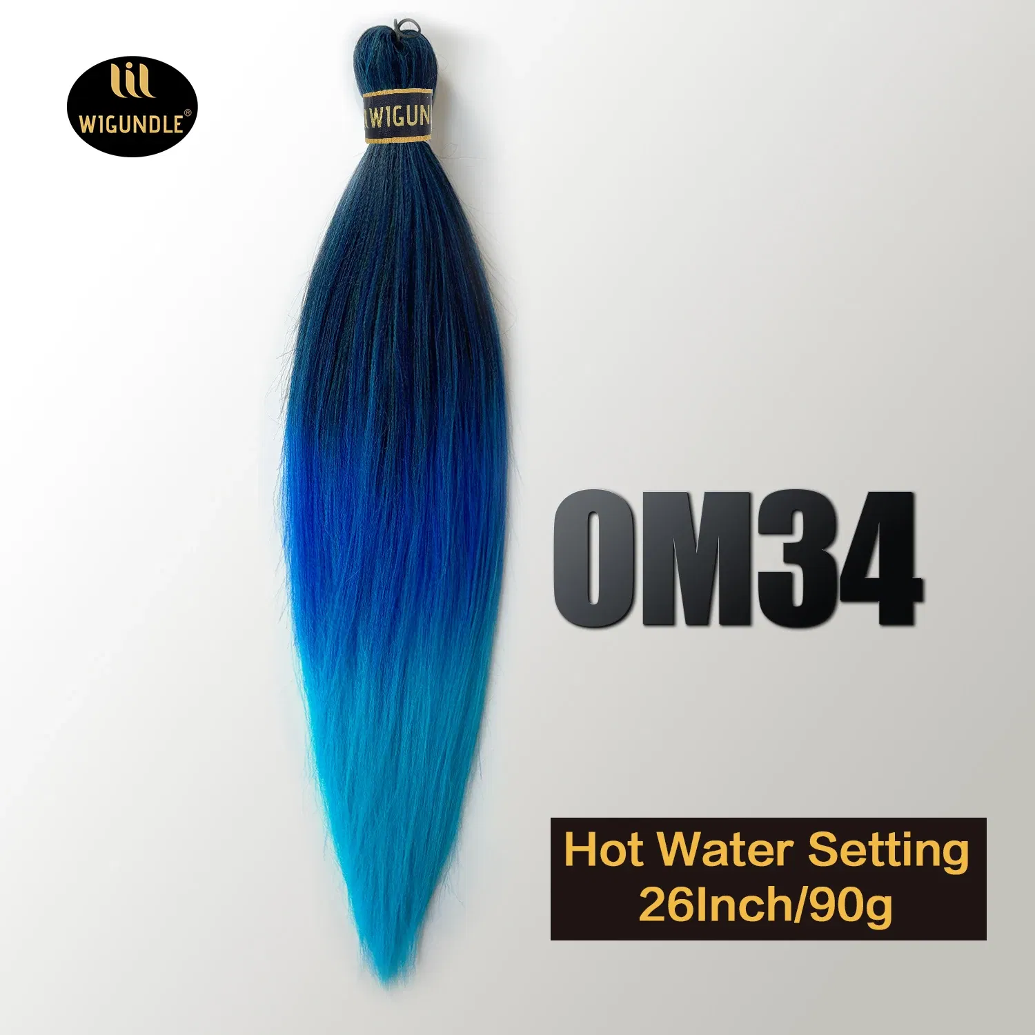 Color: #18, Stretched Length: 26inches, Bulk Buy: 3Pcs/Lot - Kanekalon 26inch Hot Water Set Pre Stretched Jumbo Braiding Hair Box Twist Braids Synthetic Hair Extensions For Women Soft Yaki