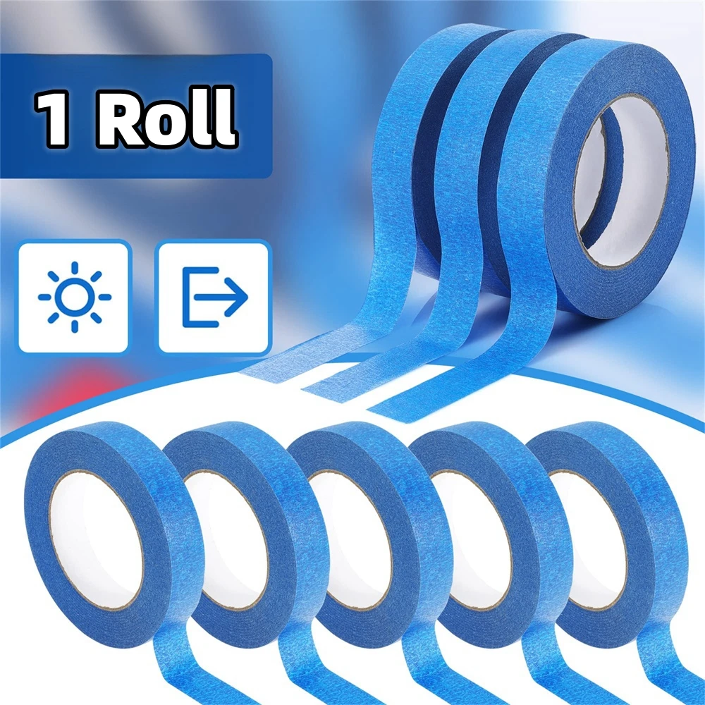 Color: grey - 3 Roll/Set Paint Tape Multi-Surface Masking Easy Removal Paint Tape Security Wall Painting Crafts Art Construction Home 20m/Roll