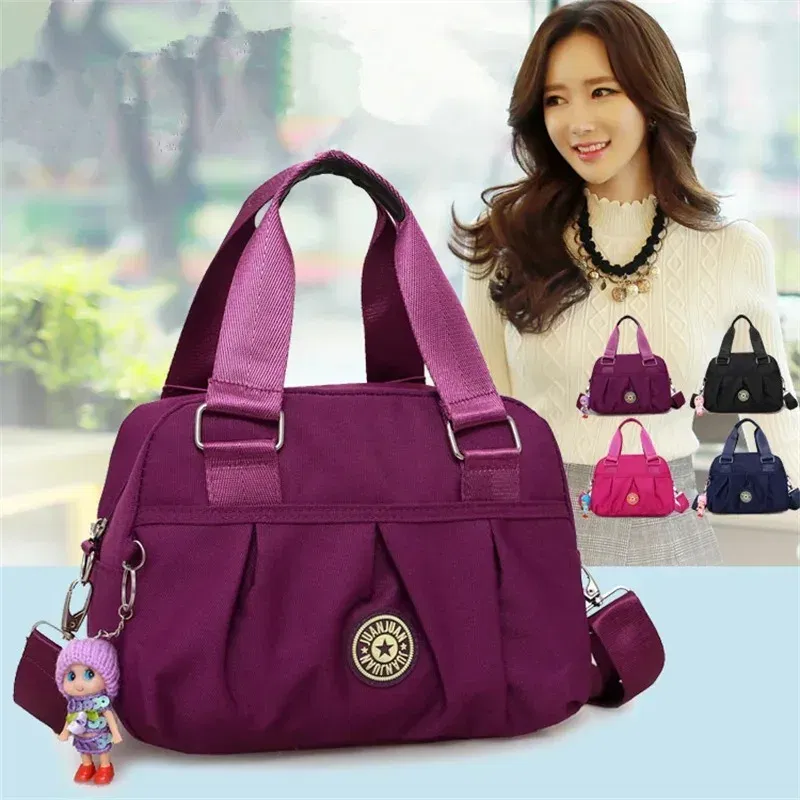 Color: green - Crossbody Bags for Women Simple Canvas Square waterproof Bag Designer Luxury Women's Bag 2024 Fashion Female Handbags for Women